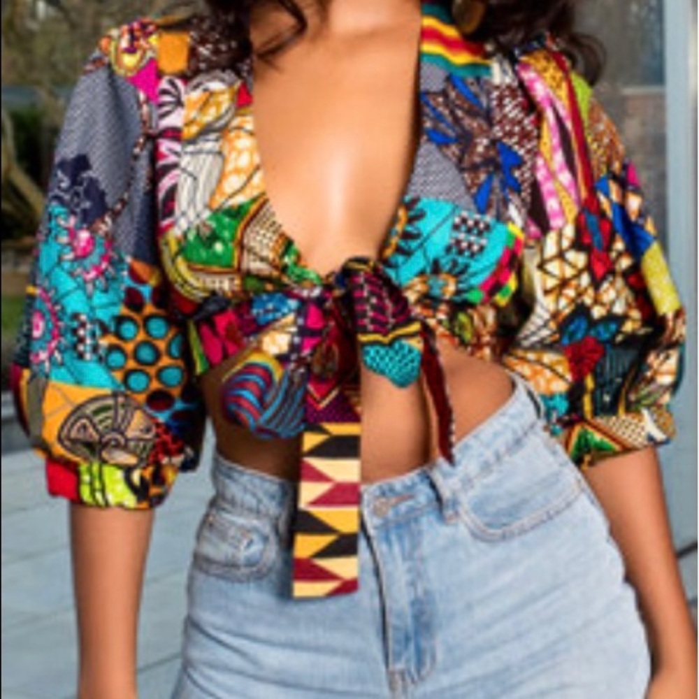 Sexy Multi-Print Crop Top